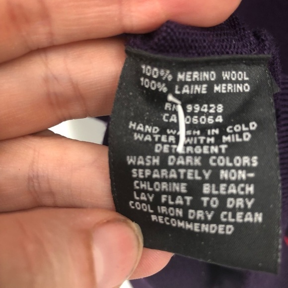 Bugatchi‎ Men’s purple and red v-neck sweater M - Picture 8 of 12